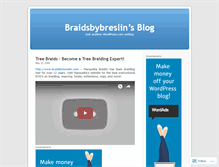 Tablet Screenshot of braidsbybreslin.wordpress.com