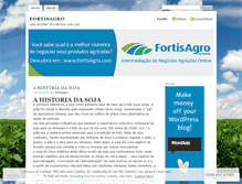 Tablet Screenshot of fortisagro.wordpress.com
