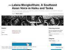 Tablet Screenshot of lalanamongkoltham.wordpress.com