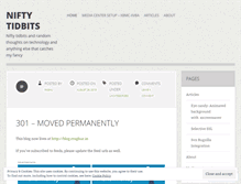 Tablet Screenshot of niftybits.wordpress.com