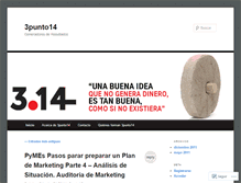 Tablet Screenshot of 3punto14blog.wordpress.com
