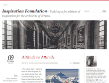 Tablet Screenshot of inspirationfoundation.wordpress.com