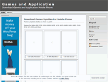 Tablet Screenshot of gamesandapplication.wordpress.com