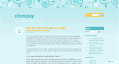 Desktop Screenshot of chorepay.wordpress.com