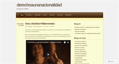 Desktop Screenshot of derechoaunanacionalidad.wordpress.com