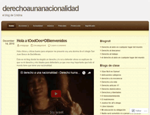 Tablet Screenshot of derechoaunanacionalidad.wordpress.com
