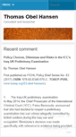 Mobile Screenshot of obelhansen.wordpress.com