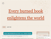 Tablet Screenshot of everyburnedbookenlightenstheworld.wordpress.com
