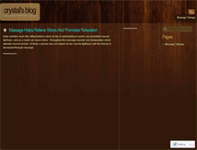 Tablet Screenshot of crystallale.wordpress.com