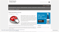 Desktop Screenshot of marketexperts.wordpress.com
