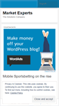 Mobile Screenshot of marketexperts.wordpress.com
