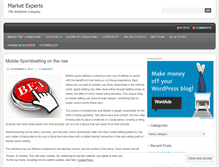 Tablet Screenshot of marketexperts.wordpress.com