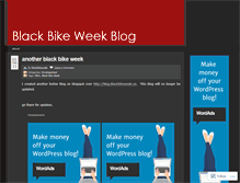Tablet Screenshot of blackbikeweek.wordpress.com