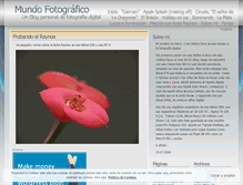 Tablet Screenshot of mundofotografico.wordpress.com