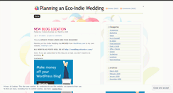 Desktop Screenshot of ecoindiewedding.wordpress.com