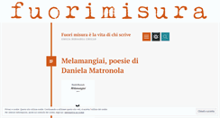 Desktop Screenshot of fuorimisura.wordpress.com