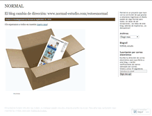 Tablet Screenshot of estoesnormal.wordpress.com