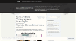Desktop Screenshot of justalittlesimpleton.wordpress.com