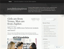 Tablet Screenshot of justalittlesimpleton.wordpress.com