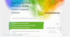 Desktop Screenshot of middleschoolcomputerlessons.wordpress.com