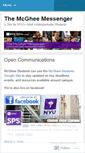 Mobile Screenshot of mcgheemessenger.wordpress.com