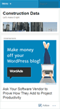 Mobile Screenshot of constructiondata.wordpress.com