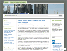 Tablet Screenshot of constructiondata.wordpress.com