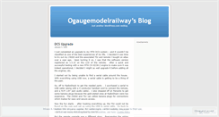 Desktop Screenshot of ogaugemodelrailway.wordpress.com