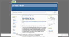 Desktop Screenshot of oxyman.wordpress.com