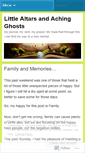 Mobile Screenshot of littlealtarsandachingghosts.wordpress.com