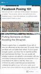 Mobile Screenshot of fbposing101.wordpress.com