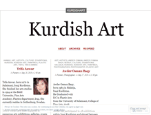 Tablet Screenshot of kurdishart.wordpress.com
