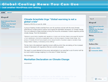 Tablet Screenshot of globalcoolingnews.wordpress.com