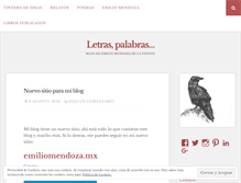 Tablet Screenshot of emiliomendoza.wordpress.com