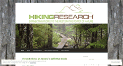 Desktop Screenshot of hikingresearch.wordpress.com