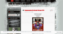 Desktop Screenshot of karatearequipa.wordpress.com