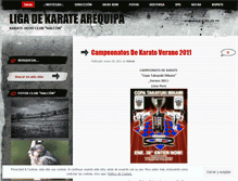 Tablet Screenshot of karatearequipa.wordpress.com