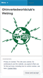 Mobile Screenshot of ohinvertedworldclub.wordpress.com