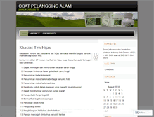 Tablet Screenshot of obatpelangsing.wordpress.com