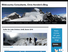 Tablet Screenshot of chrishorobin.wordpress.com