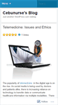 Mobile Screenshot of cebunurse.wordpress.com