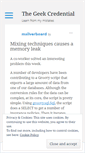 Mobile Screenshot of geekcredential.wordpress.com