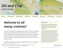 Tablet Screenshot of oilandclay.wordpress.com