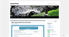Desktop Screenshot of despeeltuin.wordpress.com