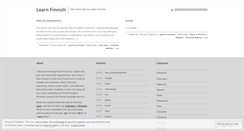 Desktop Screenshot of learnfinnish.wordpress.com