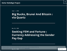 Tablet Screenshot of dollarredesign.wordpress.com