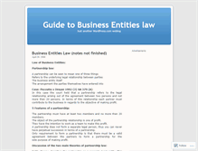 Tablet Screenshot of busentitie101.wordpress.com