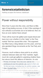 Mobile Screenshot of forensicstatistician.wordpress.com