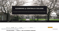 Desktop Screenshot of elearningcentralia.wordpress.com