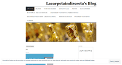 Desktop Screenshot of lacarpetaindiscreta.wordpress.com